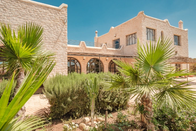 Façade de la Villa Aruba, maison de vacances au Maroc
