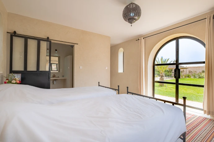 Espace détente extérieur de la Villa Aruba